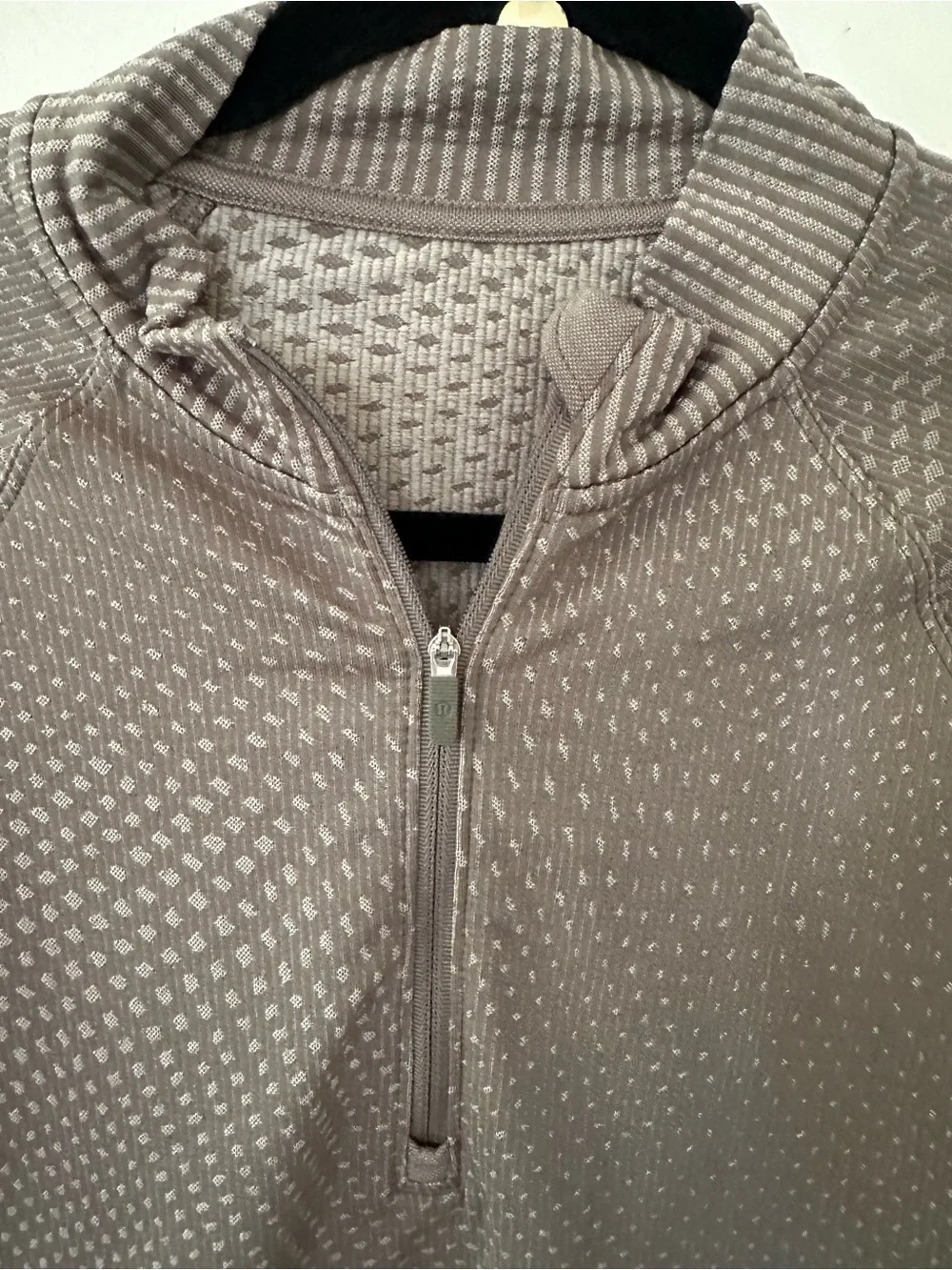 Lululemon Rest Less Cropped Half-Zip Grid Warp Rover / Raw size 6